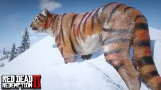 Playing as a TIGER in Red Dead Redemption 2 PC ◀️