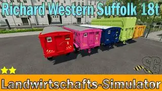 LS22 Modvorstellung -  Richard Western Suffolk 18t v1.0.0.0 - Ls22 Mods