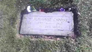 Me at Al Capone's Gravesite in Hillside Illinois