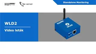 WLD2 CZ - HWg video leták o LAN/WiFi detektoru zaplavení (externí WLD detekční kabel) - HV44