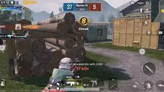 PUBG 4VS4 match kills 40. 1 vs 4 instead.
