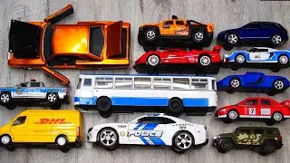 Various Diecast Model Cars From The Floor