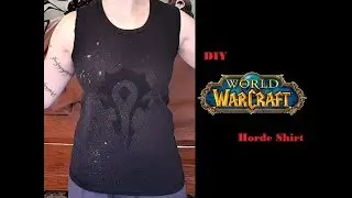 DIY World of Warcraft - Horde Bleach Shirt Tutorial