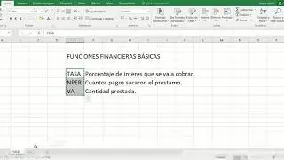 Funciones financieras básicas