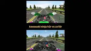 kawasaki ninja h2r vs zx10r|drag race in bike|