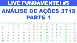 Live #17 | Análise de Ações 3T19 - Parte 1