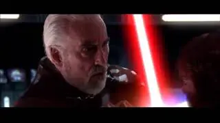 Count dooku death scene Star Wars Revenge of the sith