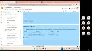Learn Python -  4  Control Structures