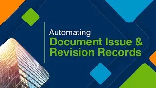 Automating Document Issue and Revision Records using Ideate Software
