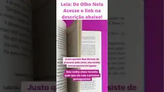 OLHA ESSE LIVRO INCRÍVELMENTE BOM: De olho nela #shorts