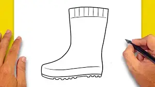 How to draw Rubber Boots
