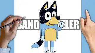 Como Dibujar Bandit Heeler | Bluey | Paso a Paso