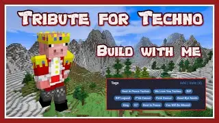Let's build a memorial for Technoblade. Build along with me.