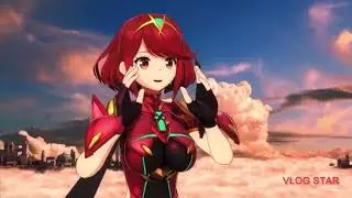 Pyra does a flip but Mythra gets hit