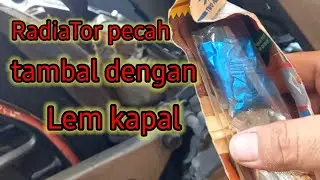 perbaikan radiator pecah | vario 125 old