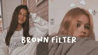 Brown filter | picsart tutorial | aesthetic edit