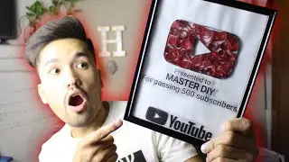 DIY play button | THANKS FOR 500 SUBSCRIBER