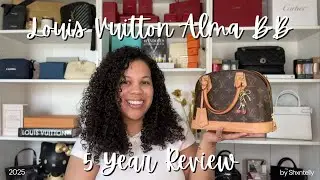 Louis Vuitton Alma BB 5 year review | Wear & Tear + What Fits & Is it still worth it in 2025??