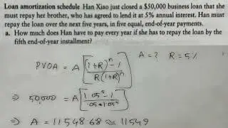 Calculating loan installment - Time Value of Money