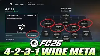 FC 26 MOST META 4-2-3-1 Wide Custom Tactics & Player Roles That Will Take You to Elite Division
