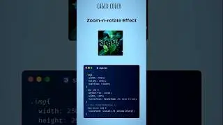 zoom and rotate effect using css #webdevelopment #html #css #htmlcss #html5 #css3 #webdesign webd