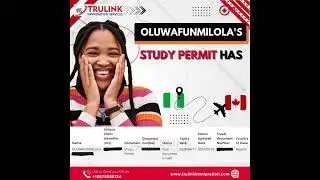 Her  study permit has been approved