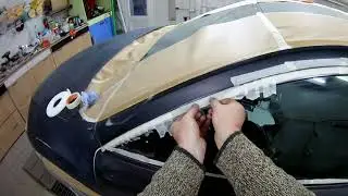 Mazda 6. We cover the car before painting.