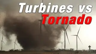 Wind turbines hit by tornado near Crowell & Lockett Texas - 4th May 2022