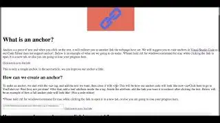 Linking links with anchor