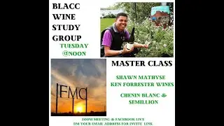 Blacc Wine Study Group and Master Class with Shawn from Ken Forrester