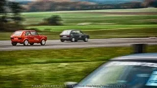 Flugplatzblasen 2013 HD: VW Golf 1 Turbo vs VW Golf 1 Turbo (Turbo Gockel rot)