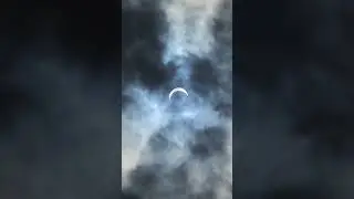 Solar Eclipse 90% coverage with bare eyes. So cool #solareclipse