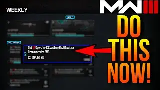 *EASY* How To Get 10 Kills At LOW HEALTH with SMGs in MW3!