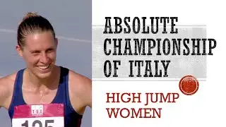 Absolute Championship of Italy. High Jump. Women