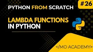 Lambda Functions in Python Explained | One-Line Functions & Functional Programming | MO Academy