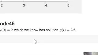 Using ode45 in Matlab