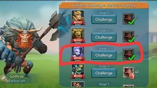 Limited challenge Barbaric journey Stage 3 very simple
