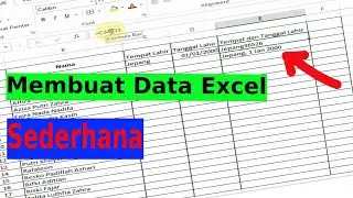 Data Excel Sederhana