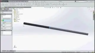 SolidWorks - Inserting a Cosmetic Thread in the Middle of a Bolt Shank