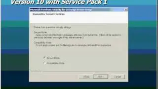Installing Microsoft Forefront Security for Exchange Server version 10