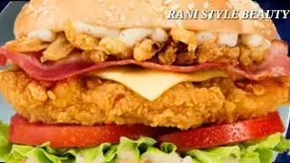 K.F.C Style Zinger Burger Made By Rani Style Beauty