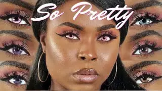 The PRETTIEST 😍 prescription color contact lenses EVER | For dark brown eyes | HIME