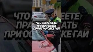 Что Вы имеете право узнать при остановке ГАИ? 🚔 #забюрист #ГАИ #ГИБДД #авто #водитель