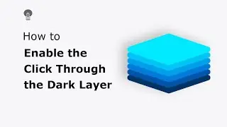 🔵How to click through the dark layer and keep it active?