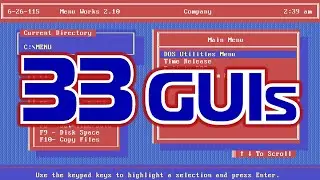 ALL DOS GUIs in 10'