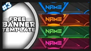 Cool YouTube banner template | Free download  (all colours)