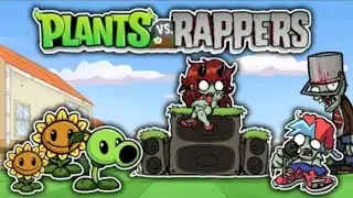 Plants Vs Rappers - Bad Bash Song - FNF Mod - Friday Night Funkin
