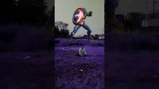 captain America vs me #shorts #youtubeshorts #captainamerica #marvel #avengers #vfx #vfxshorts #cool