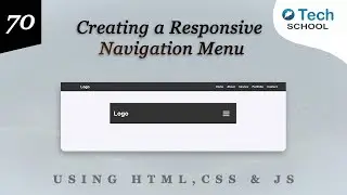 Creating a Responsive Navigation Menu with HTML, CSS & JavaScript #75DayUIChallenge #day70