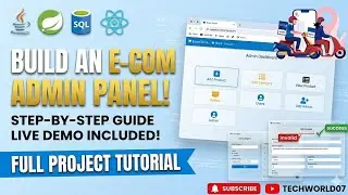 Build a Complete E-Commerce Admin Panel | Spring Boot  HTML/CSS/JS Tutorial 